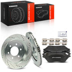 A-Premium 13.23 In (336mm) Rear Brake Rotors & Ceramic Pads Kit, 6-Pack