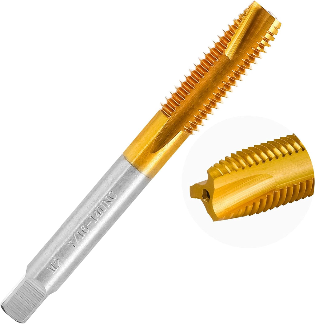 7/16"-14 UNC Spiral Point Thread Tap for Stainless Steel and Metal