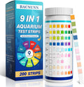 Aquarium Test Strips: 200CT 9 in 1 Fish Tank Water Testing Kit