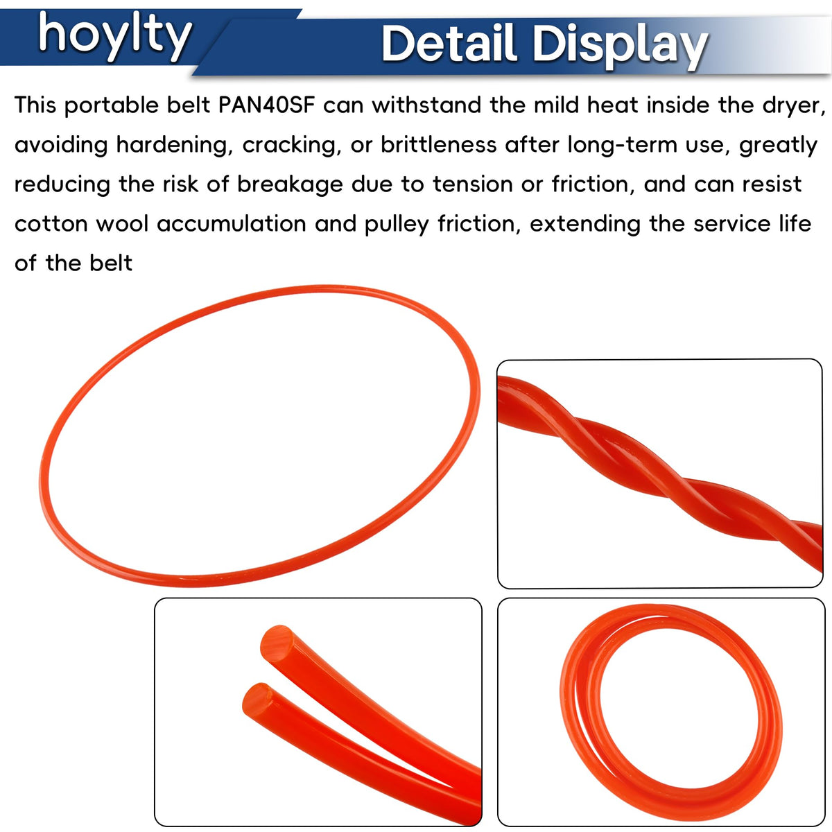 hoylty Portable Compact Dryer Blower Fan Belt Compatible with Panda Dryer