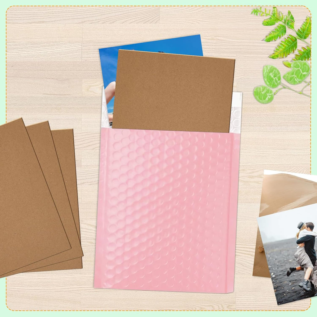 20 Pack 8.5x11 Chipboard Sheets, 80PT Kraft Cardboard for Shipping
