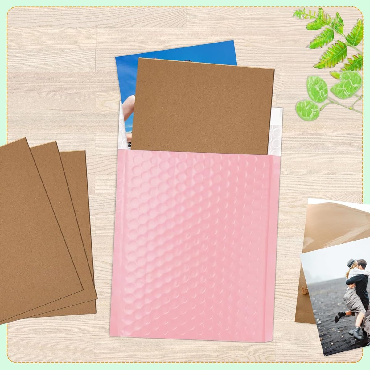 20 Pack 8.5x11 Chipboard Sheets, 80PT Kraft Cardboard for Shipping