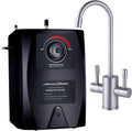 Hot Water Dispenser, Dual Handle Faucet, Brushed Nickel