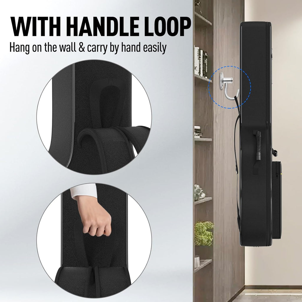 Acoustic Guitar Gig Bag - 0.35 Inch Foam Padding Fit 39-41 Inch, Waterproof, Black with Hanger Loop