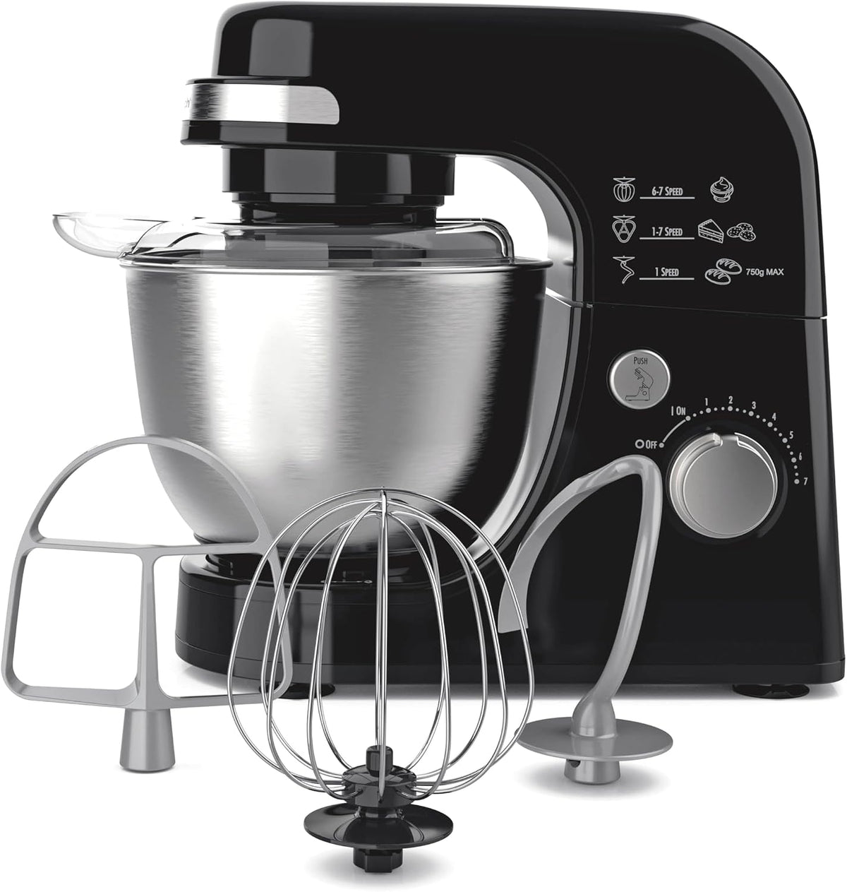 4 Quart Electric Stand Mixer With 7 Speeds