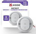 Smoke and Carbon Monoxide Detector, Hardwired with AA Battery Backup, Voice Alerts, Interconnectable, LED Status