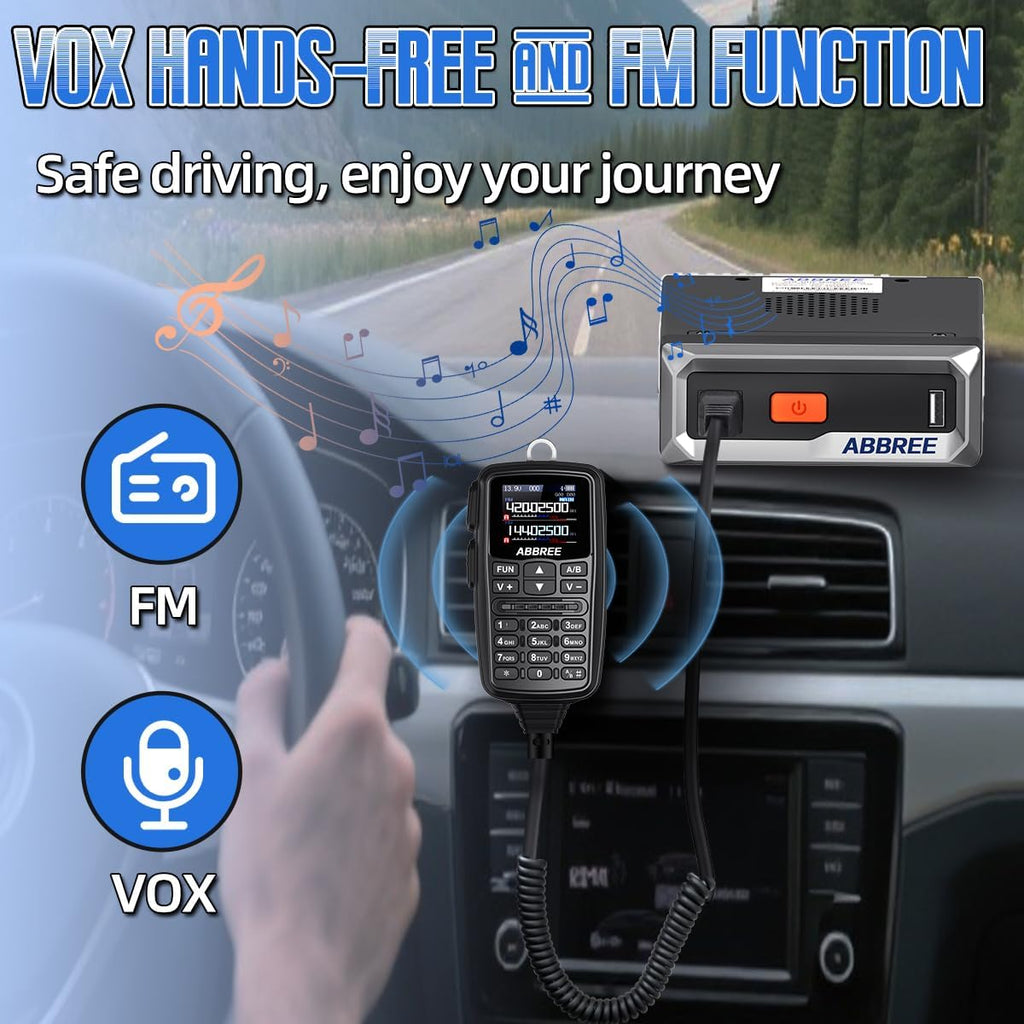 Mobile Ham Radio 30W GPS Dual Band 136-174MHZ/400-480MHZ NOAA VHF/UHF Long Range Base Station Two Way Radio with