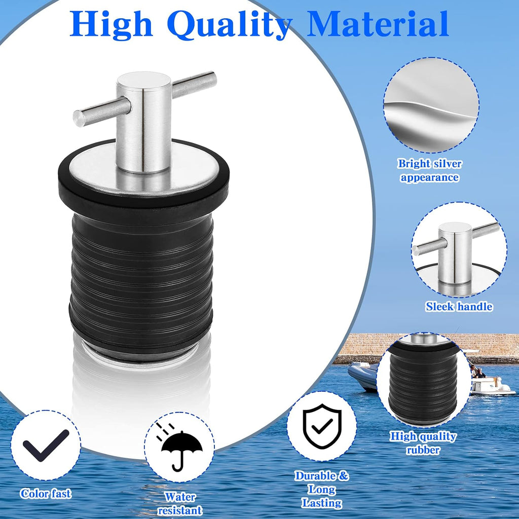 Amyhill 2 Pack Boat Drain Plugs T and O Handle