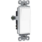 ENERLITES White Single Pole Decorator Paddle Light Switch, 15A, 1 Pack