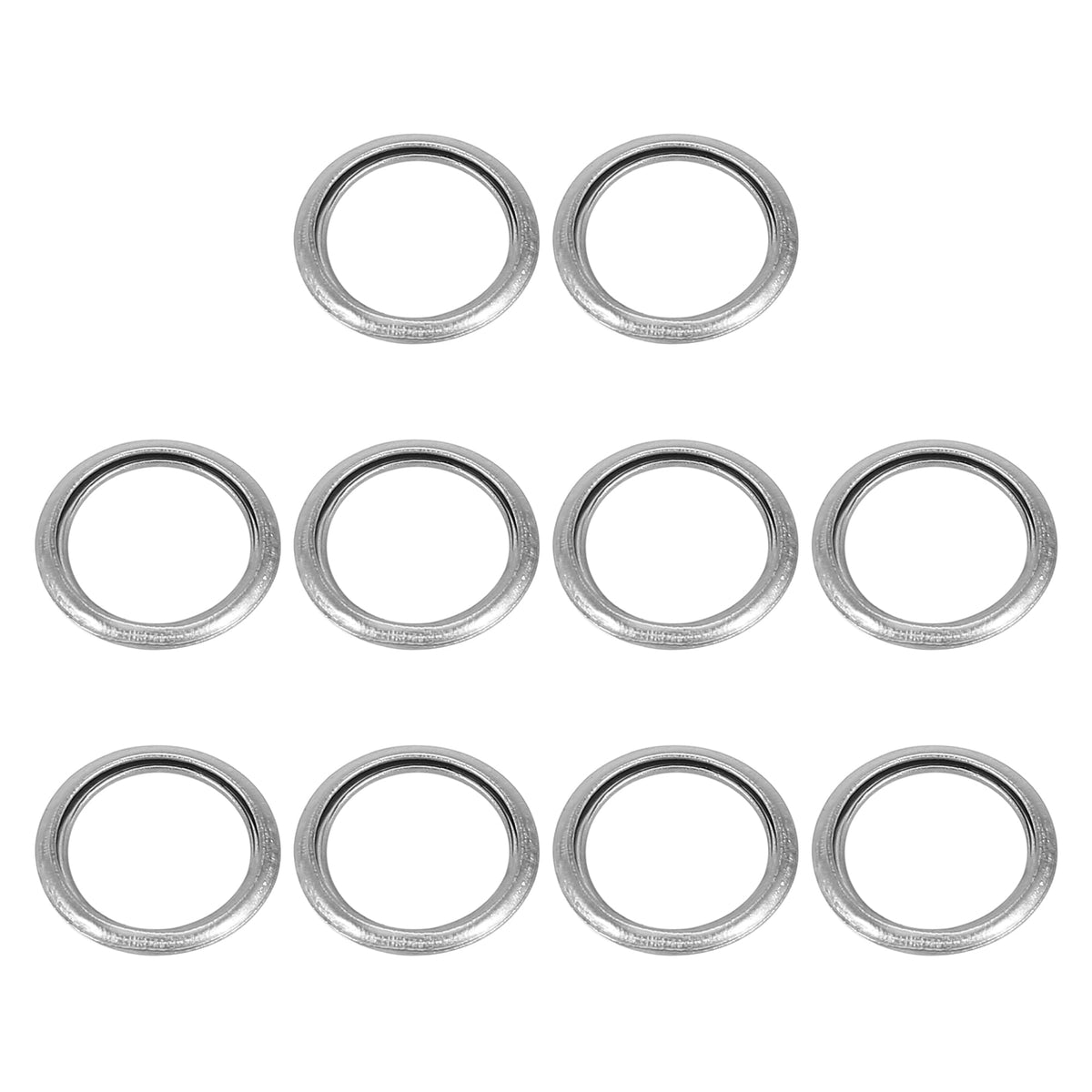 X AUTOHAUX 10pcs M14 Oil Drain Plug Gasket for Mitsubishi Lancer