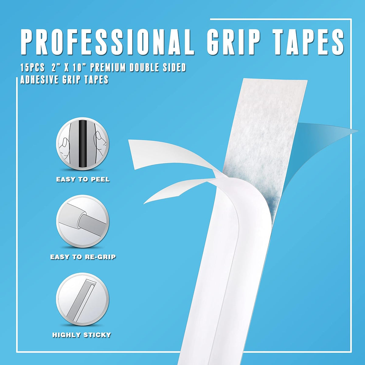 Deluxe Grip Repair Kits for Regripping Golf Clubs - Inlcudes Hook Knife, 2" x 10" Professional Tapes, 5 oz Solvent