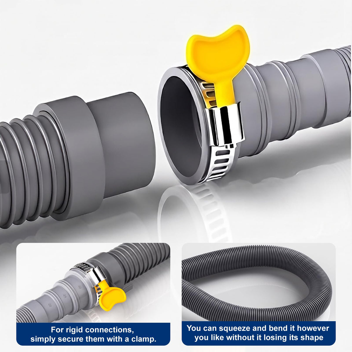 QruiLanTu 16 FT Washing Machine Drain Hose Extension Kit for Dishwasher