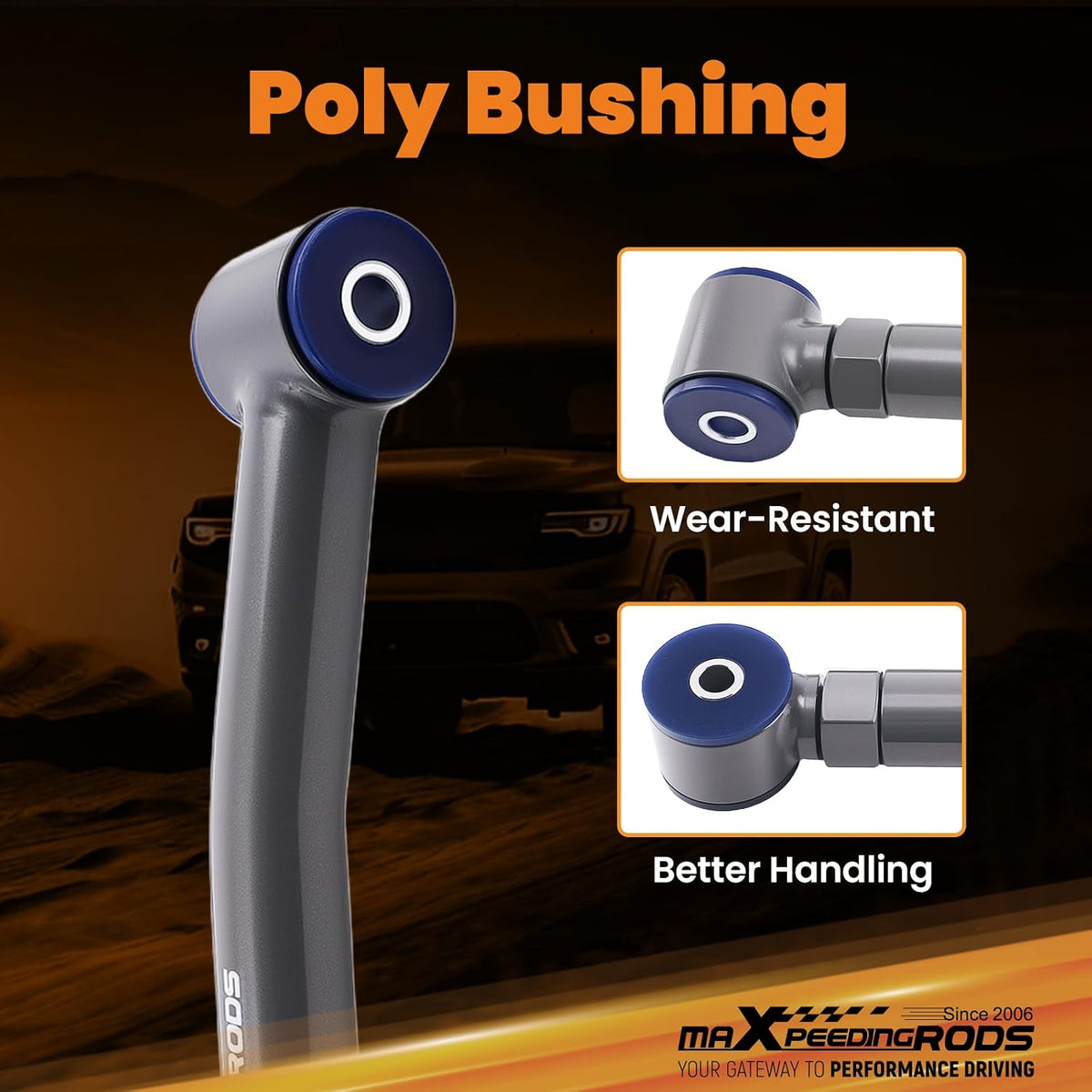 maXpeedingrods Adjustable Front Control Arm for Wrangler TJ Cherokee XJ ZJ
