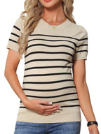 Maternity Work Top Formal Stretchy Knit Pullover