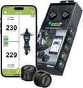 Bike 2 TPMS (Black) - Wireless Tire Pressure Monitoring System with Bluetooth 5.0 | Real-Time Tire Pressure Sensor |