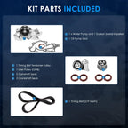 ECCPP Engine Timing Belt Kit with Water Pump Compatible for Hyundai