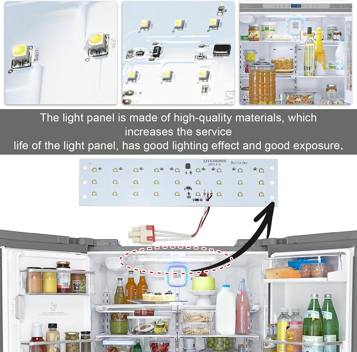 EAV43060808 EVA43060804 EAV43060810 Refrigerator LED Assembly