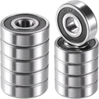 ACROPIX 6303-2RS Bearings Double Rubber Sealed Deep Groove Ball Bearings 17x47x14mm Silver Tone - Pack of 10