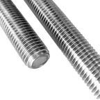 4 Packs 304 Stainless Steel 3/8"-16 Thread Fully Threaded Rods, 12" Length, Right Hand Threads