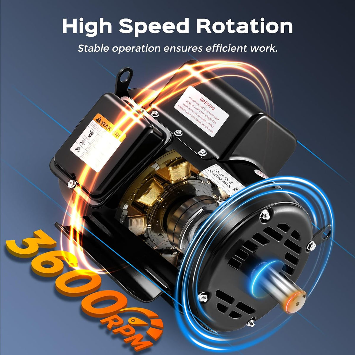 Bonvoisin 7.5HP Air Compressor Motor 184T Frame Single Phase Electric Motor