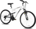 Mountain Bike, 24 26 27.5 inch Outdoor Cycling Bike,18-Speed/High-Carbon Steel/Dual Full Suspension, Adjustable