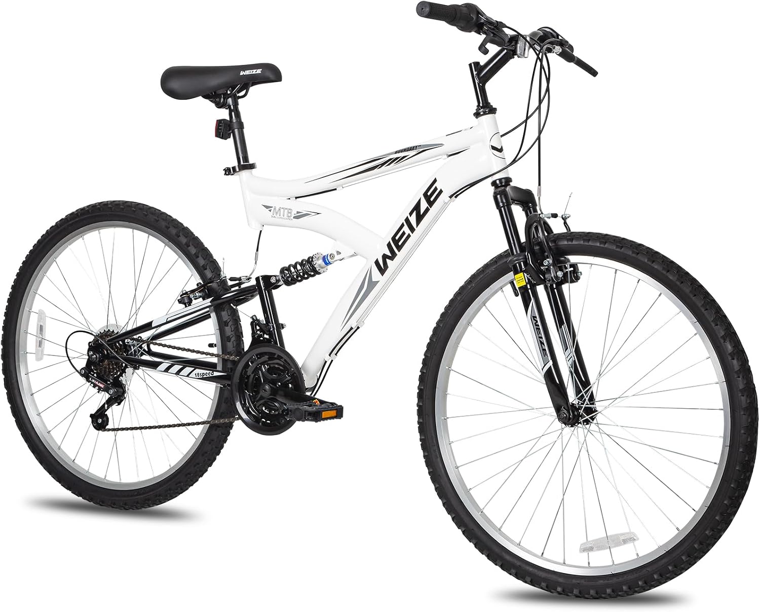 Mountain Bike, 24 26 27.5 inch Outdoor Cycling Bike,18-Speed/High-Carbon Steel/Dual Full Suspension, Adjustable