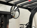 Universal 6in Round Spot Forklift Mirror with Arm | WIDE-ANGLE VISIBILITY: Convex glass expands your field of view to