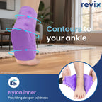 Foot Ice Pack Wrap, All-in-One Wearable Design, Purple