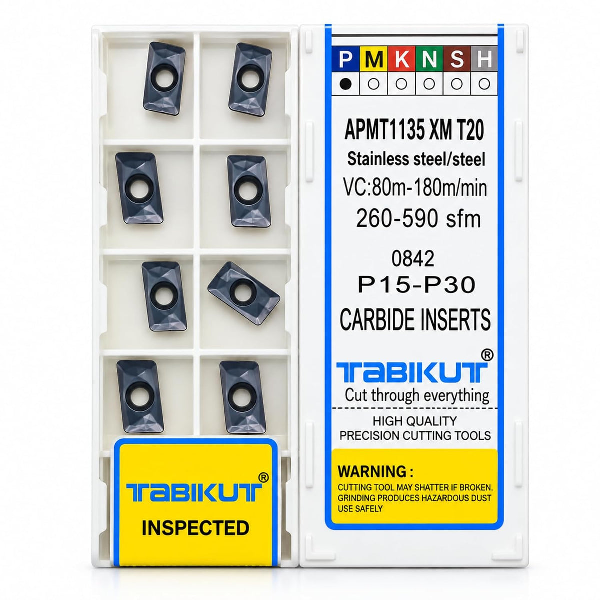 APMT1135 XM T20 Carbide Milling Insert, Pack of 10