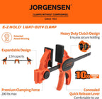 6" Bar clamps for woodworking - 4-Pack