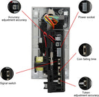 Coin Acceptor,Comparable Roll Down Coin Mech Acceptor Coin Selector CPU Programmable Electronic Coin Selector for