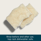 Coconut Scrubber Sponges, 6 Count, Dual Sided, Non-Scratch