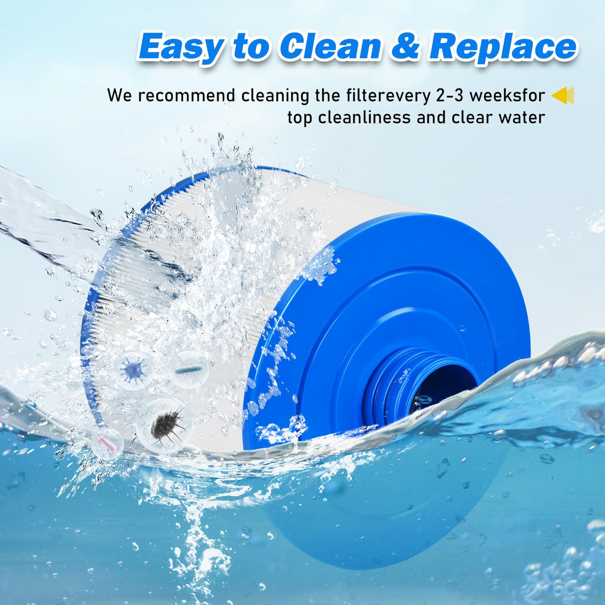 Spa Filter Compatible with 2013+ Unicel 8CH-951 Bullfrog 10-2870