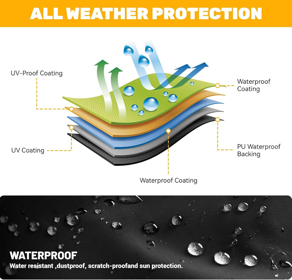 ATV Cover Waterproof Heavy Duty 4 Wheeler Cover | Protects ATV from Snow Rain Sun Dust, Compatible with Can-am