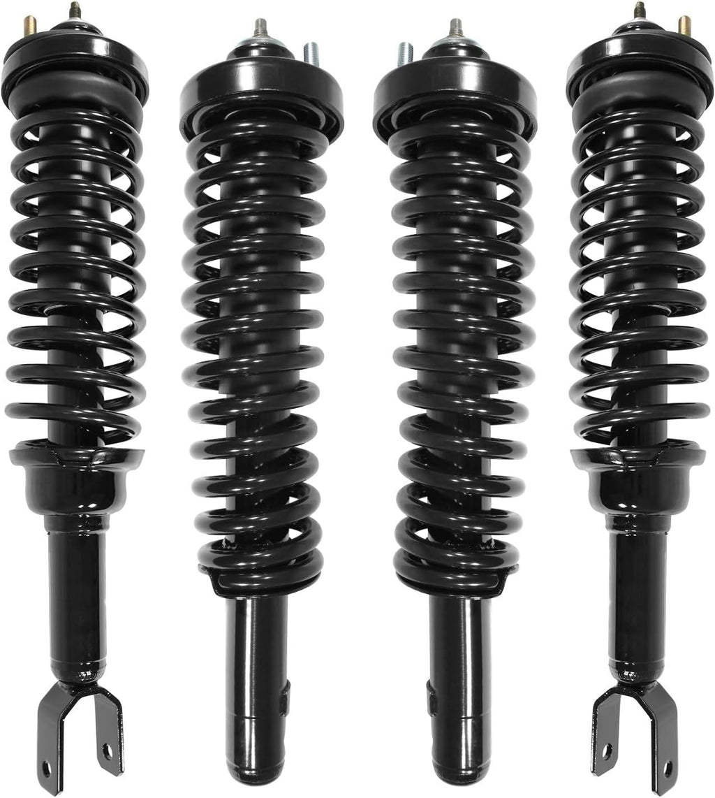 Front & Rear Quick Complete Struts & Coil Spring Assemblies Replacement for 1996-2000 Honda Civic (Set of 4)