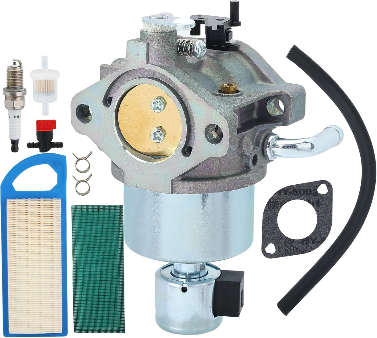 Hipa 594605 Carburetor with 795115 Air Filter for Brigg Strat 594601 591734