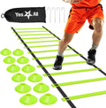 Agility Ladder Speed Training Equipment, Adjustable Football Ladder for All Ages with Carry Bag, Durable, Portable