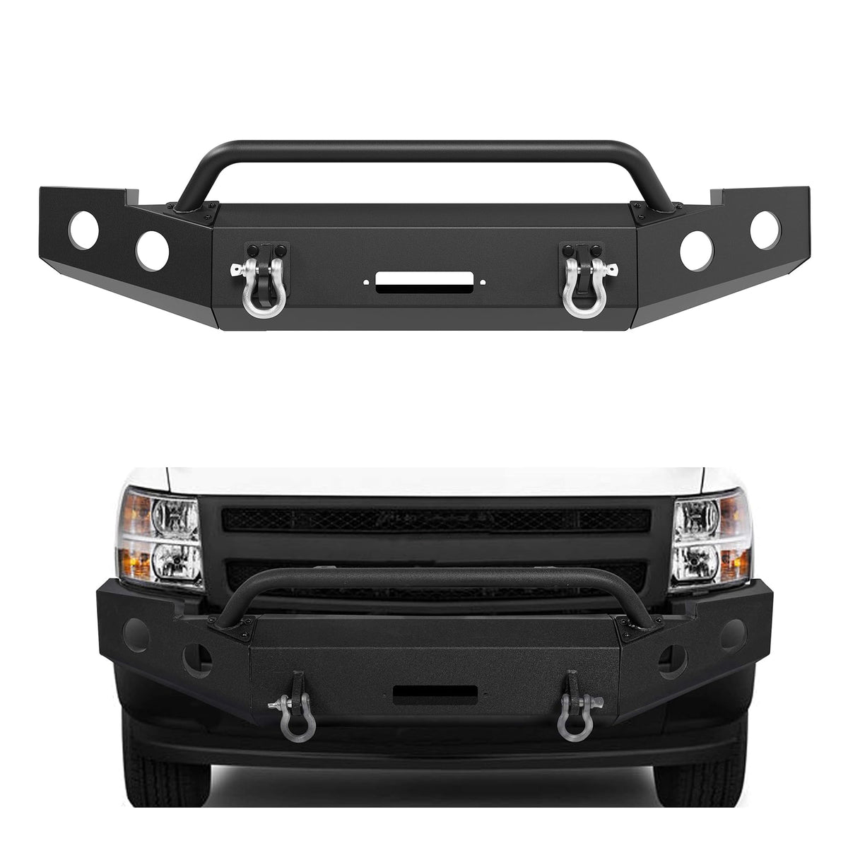 ECOTRIC Bumper Compatible with 2007-2013 Silverado