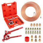 ICOOL 25 ft 3/16" Copper-Plated Brake Line Flaring Tool Kit