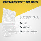 Mailbox Numbers For Outside, 2" Tall, 5 Sets, Reflective | Efficient Deliveries, Aids Emergency Responsiveness, 0-9