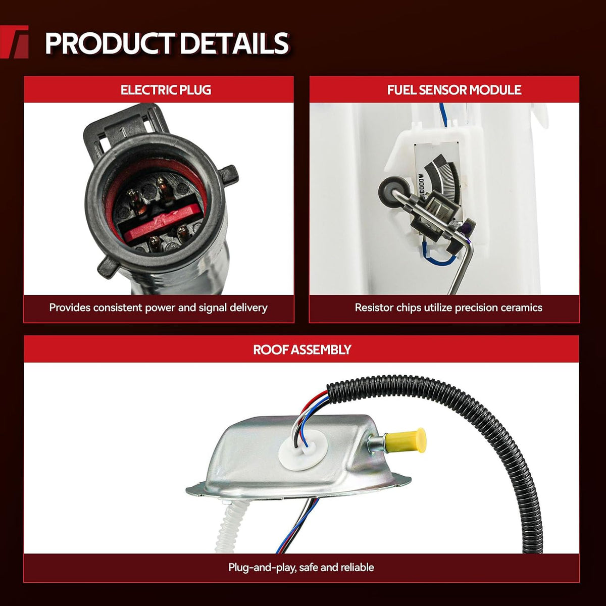 Torchbeam Electric Fuel Pump Assembly FG1111 Fit for Ford Focus