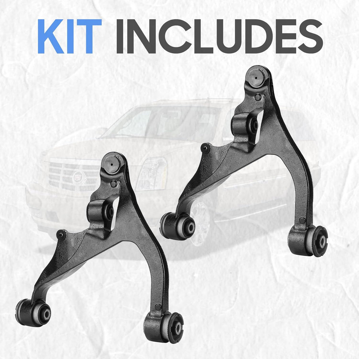 4WD Front Left & Right Lower Control Arm w/Ball Joints Replacement Suspension Kit for 2006-2010 Dodge Ram 1500, 2011-2018 Ram 1500, 2019-2021 Ram 1500 Classic (2pc)