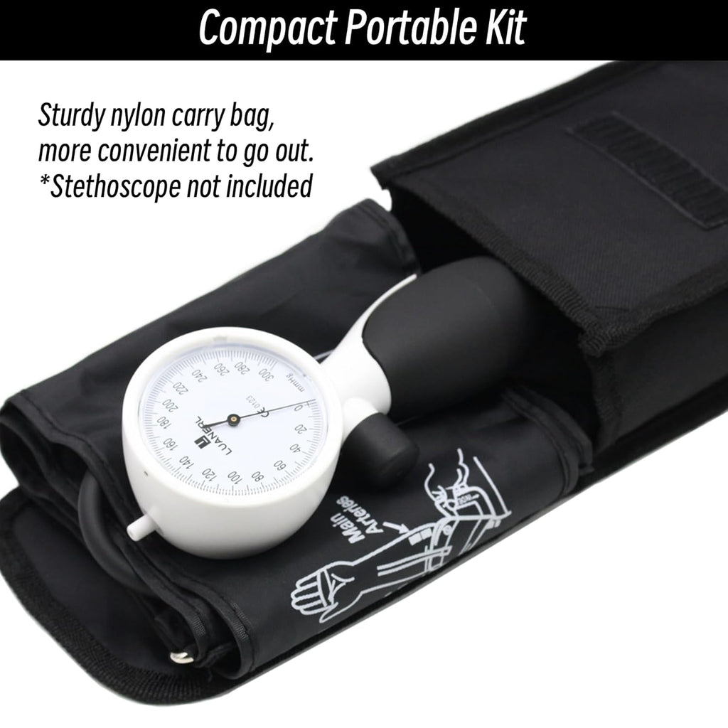 Manual Blood Pressure Cuff Adult 9”-21” Inches (22-53CM) (Large/XL)- Aneroid Sphygmomanometer -Extra Large with