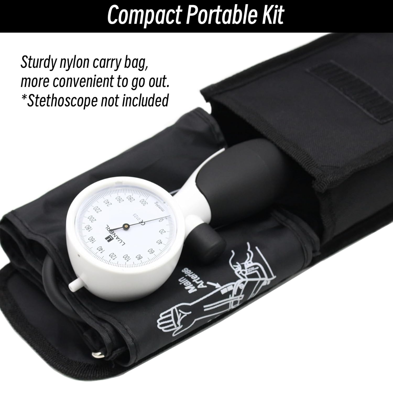 Manual Blood Pressure Cuff Adult 9”-21” Inches (22-53CM) (Large/XL)- Aneroid Sphygmomanometer -Extra Large with
