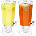 1 Gallon Drink Dispenser for Party with Leak-Proof Spigot, 2 Pcs