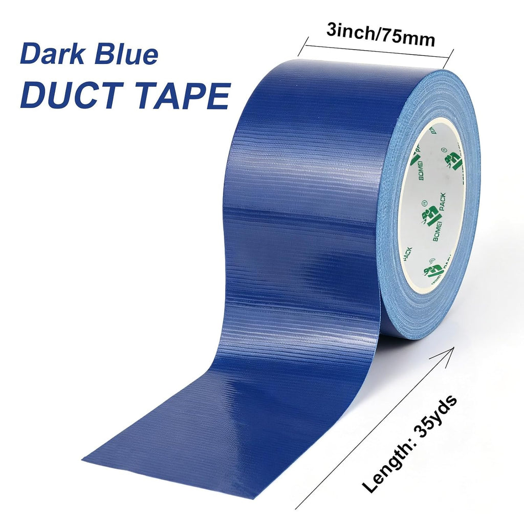Dark Blue Heavy Duty Duct Tape, 3 Inch x 35 Yards