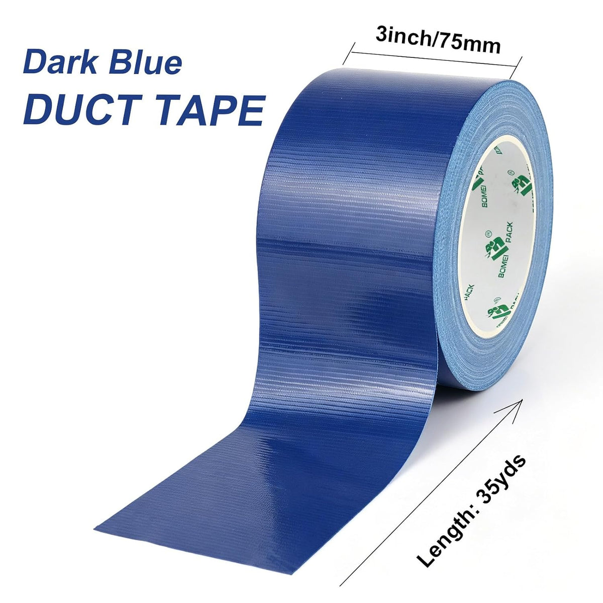 Dark Blue Heavy Duty Duct Tape, 3 Inch x 35 Yards