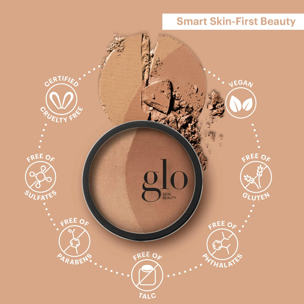 Bronze Mineral Pressed Powder Bronzer for Face, 0.31 oz