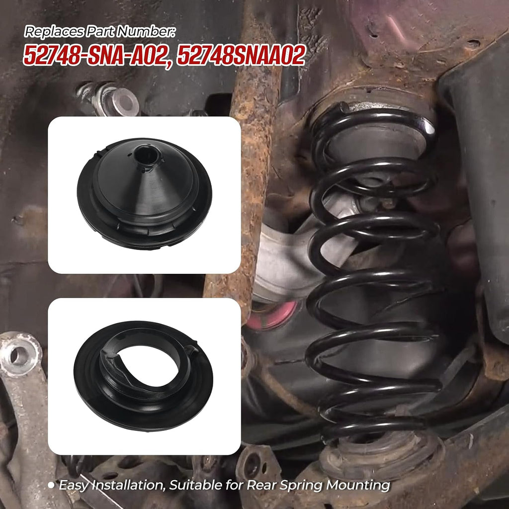 Rear Upper and Lower Coil Spring Insulator for Honda Civic 2006-2011, 2Pcs