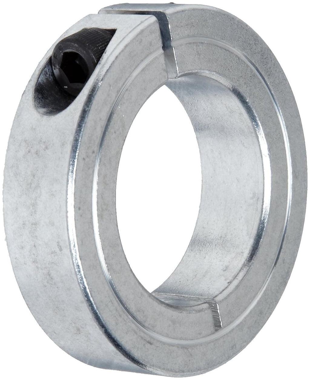 1C-125-A Aluminum One-Piece Clamping Collar, 1-1/4" Bore Size, 2-1/16" OD, With 1/4-28 x 3/4 Set Screw